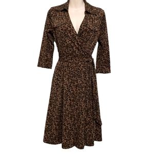 Talbots Petites Leopard Print Dress